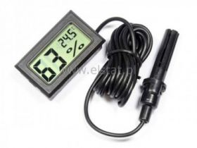 Termometr panelowy LCD -50°C ÷ +70°C + higrometr