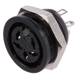 Gniazdo Din 5 -pinowe Żeński Montaż na panelu 100 V AC