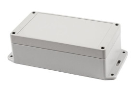 Obudowa ogólnego użytku Poliwęglan szerokość zew. 85 mm długość zew. 165 mm wys. zew. 55 mm Hammond IP65 Jasnoszary