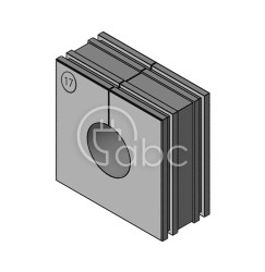 Moduł uszczelniający KT duży, KT 17, z otworem 1x17-18 mm, 41217