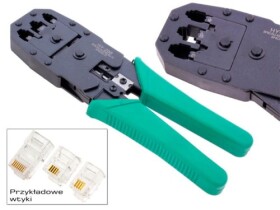 Zaciskarka wtyków RJ10, RJ11, RJ12, RJ45; HY200