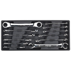 Sealey TBT13 Tool Tray with Flare Nut and Ratchet Ring Spanner Set 12pc