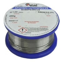 SPC60-150-025 Cyna - spoiwo lutownicze grubość 1.5mm masa 0.25kg SN60Pb38Cu2