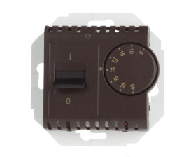Simon 54 Regulator temperatury z czujnikiem wewnętrznym brąz mat DRT10W.02/46
