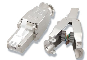 Wtyk 8P8C kat. 6a okrągły drut FTP beznarzędziowy