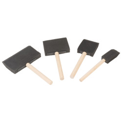 Major Brushes Foam Brush Set - Pack of 4