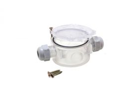 Puszka hermetyczna 2-dławicowa 60x100x48 transparentna