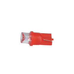 Żarówka LED R-10 12V czerwona-stożek - ZAR0053