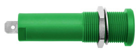 Gniazdo bananowe Żeński Wypustka typ Gniazdo bananowe Zielony 16A Schutzinger rozmiar 4 mm