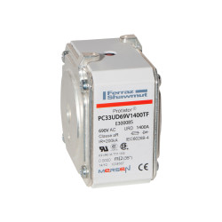 Bezpiecznik kwadratowy 1.4kA FF rozmiar 33 aR Mersen 700V