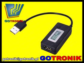 Miernik napięcia i prądu portu USB KCX-017 czarny