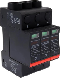 Ogranicznik przepięć Klasa I+ II (T1+T2) 1500 V DC In 20ka Iimp 4,5kA 10/350 RSP-PV4.5-1500-3P 2617384