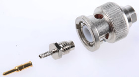 Złącze koncentryczne Montaż na kablu Męski 50Ω typ złącza Złącze BNC 0 to 4GHz Połączenie zagniatane typ kabla RG178 B/U