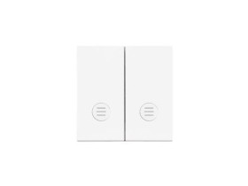 SIMON 55 Klawisz podwójny z oczkami do: SW5L2M, SW6/2L2M, SW7/2L2M biały mat TKW5L2/111 KONTAKT SIMON