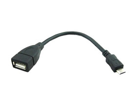 microUSB Male to USB A Female OTG Adapter Cable