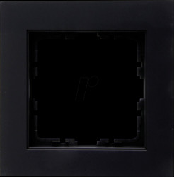402150002 HK07 - 1-way cover frame, black matt