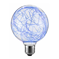 Żarówka LED E27 2W dekoracyjna niebieska G125