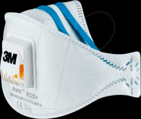 9322+ 3M respirator with valve, FFP2 protection level