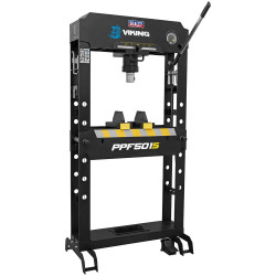 Sealey PPF501S Viking Floor Type Air/Hydraulic Press Sliding Ram &amp; Pedal 50T