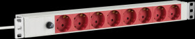EK631CD.1GR 19" socket strip, 1U, 8-way