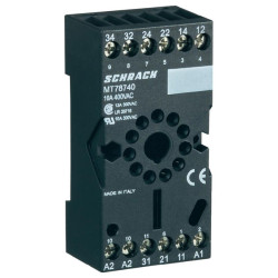 TE Connectivity MT78740 Relay Socket 240VAC 10A 11 Pin for MT Series Relays
