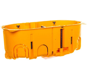 Puszka 60mm p/t regips 60mm 142x 50mm żółty Batibox 080052