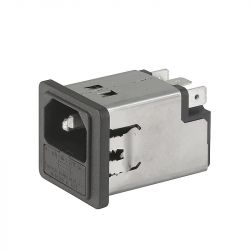 5220.0443.1 Złącze zasilające z filtrem, wciskany 4A