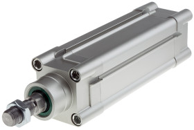 Siłownik pneumatyczny z tłoczyskiem skok: 100mm RS PRO Ø 50mm dwustronnego działania Action 243mm z amortyzacją