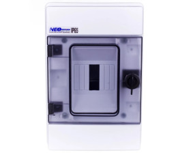 Rozdzielnica hermetyczna modułowa (500V AC ,1000V DC) 1x4 natynkowa IP65 RH-4 36.04