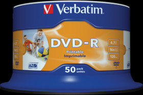 43533 Verbatim DVD-R inkjet printable No ID brand