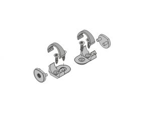 Uchwyt PEN8 płaski szary - 2szt.