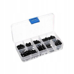 ZESTAW 180 SZTUK ELEMENTÓW DYSTANSOWYCH M3 TULEJKI ŚRUBY