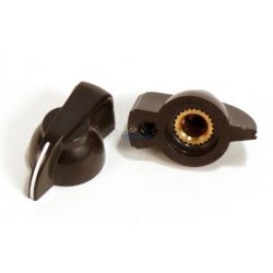 gałka CHICKEN 31mm oś 6mm czarna