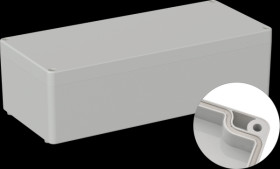 Industrial housing, 340 x 150 x 100 mm, IP65, light gray