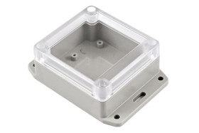 Obudowa ogólnego użytku ABS szerokość zew. 80 mm długość zew. 85 mm wys. zew. 40 mm Hammond IP65 Jasnoszary