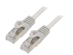 PP6-30M Patch cord F/UTP 6 linka CCA PVC szary 30m RJ45 wtyk 26AWG