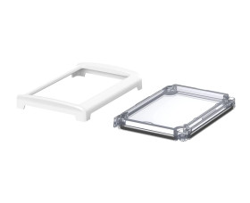 Bopla BOV 1209_ FO 9003 D G (48322230) - przezroczysta pokrywa BoVersa typu transparent z otwartym białym design coverem (125 x