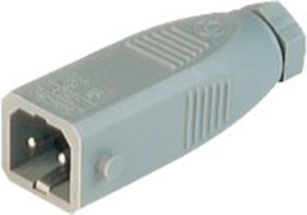 Plug, 2 pole, cable assembly, screw connection, 1.5 mm², gray, 930620106