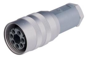 N6R EF obudowa gniazda kablowego 6+PE, dławik PG11, styki typu CRIMP RBC 162 zamawiane oddzielnie, Hirschmann, 931720001, N6REF