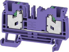 Through terminal block, snap-in, 4.0 mm², 32 A, 8 kV, purple, 3109450000