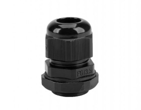 Dławnica kablowa czarna PG-13.5 IP68 / 4/EB/PG-13,5/CZ