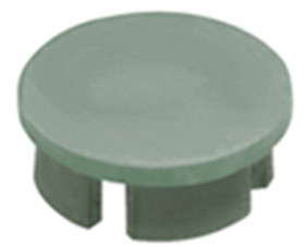 Front cap, Ø 12 mm, gray, for rotary knobs, 4307.0041
