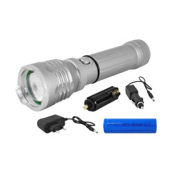 Latarka ręczna LTC LL42 CREE 3W Zoom. akum.+ ładow. 12/230V