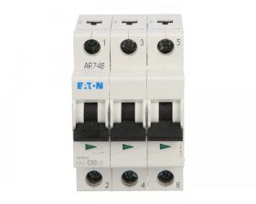 Wyłącznik nadprądowy 3P C 50A 15kA AC FAZ C50/3 278878