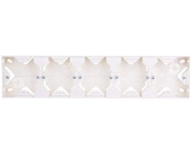 IMPRESJA Puszka natynkowa pięciokrotna ecrue PNP-5Y/27