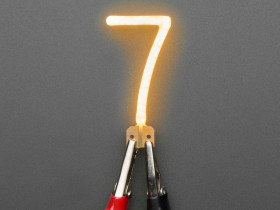 Adafruit Number LED Filament - Warm White "7"