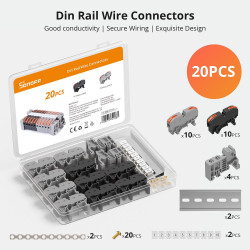 Sonoff DIN Rail Wire Connectors (20 pcs)