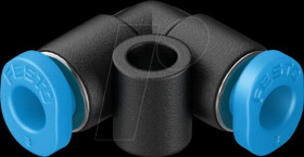 153343 Connector, L-shaped, diameter 3 mm &lt;&gt; diameter 3 mm