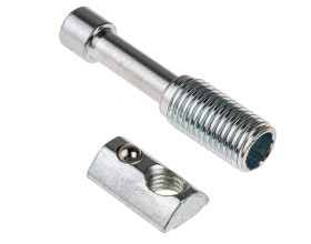 Część łącząca Złącze T-Matic Rozmiar rowka 8mm RS PRO Element mocowania i łączenia