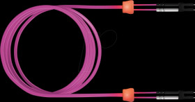 LSD41100050 LED FO cable, 50/125µm, OM4, SC / SC Duplex, violet, 5 m